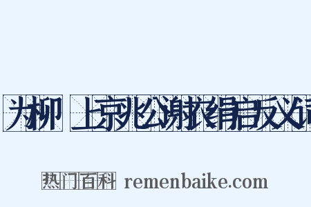 为柳珪上京兆公谢衣绢启反义词是什么意思的图片